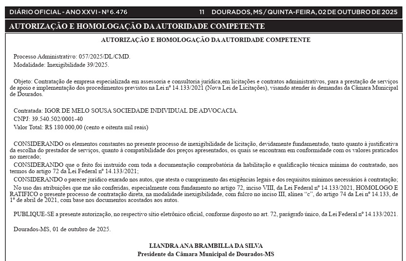 Câmara contrata novo advogado, 'sob suspeita'